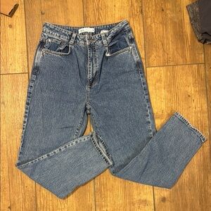 zara medium wash jeans